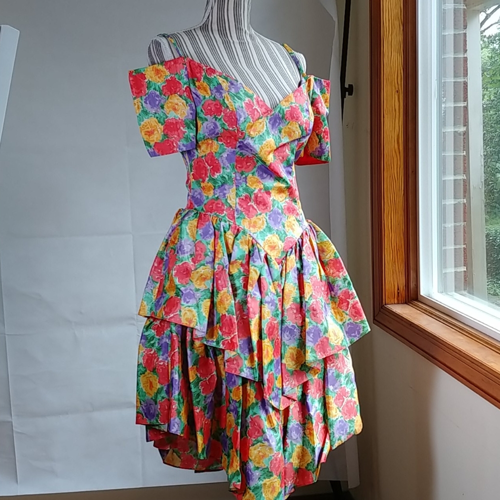 Floral Off Shoulder Dress ☆2 for $25